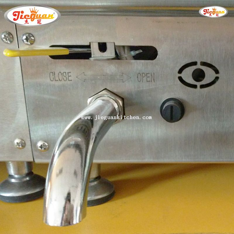 Friteuse gaz 14L avec 2 cuves 