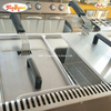 Friteuse gaz 14L avec 2 cuves 