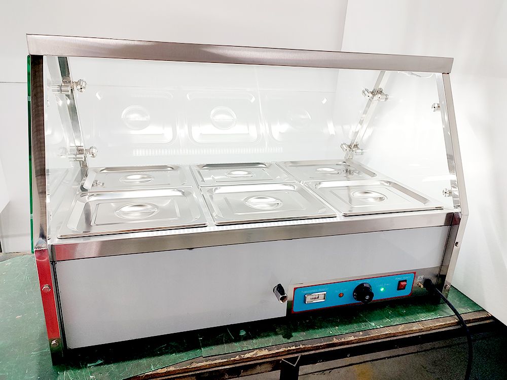 Bain marie électrique de table avec 4 bacs 1/1 