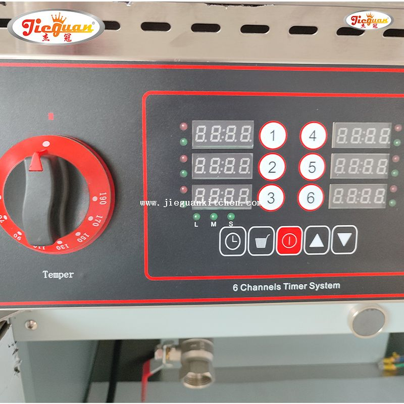 Friteuse électrique 2 cuves 28L avec minuterie 