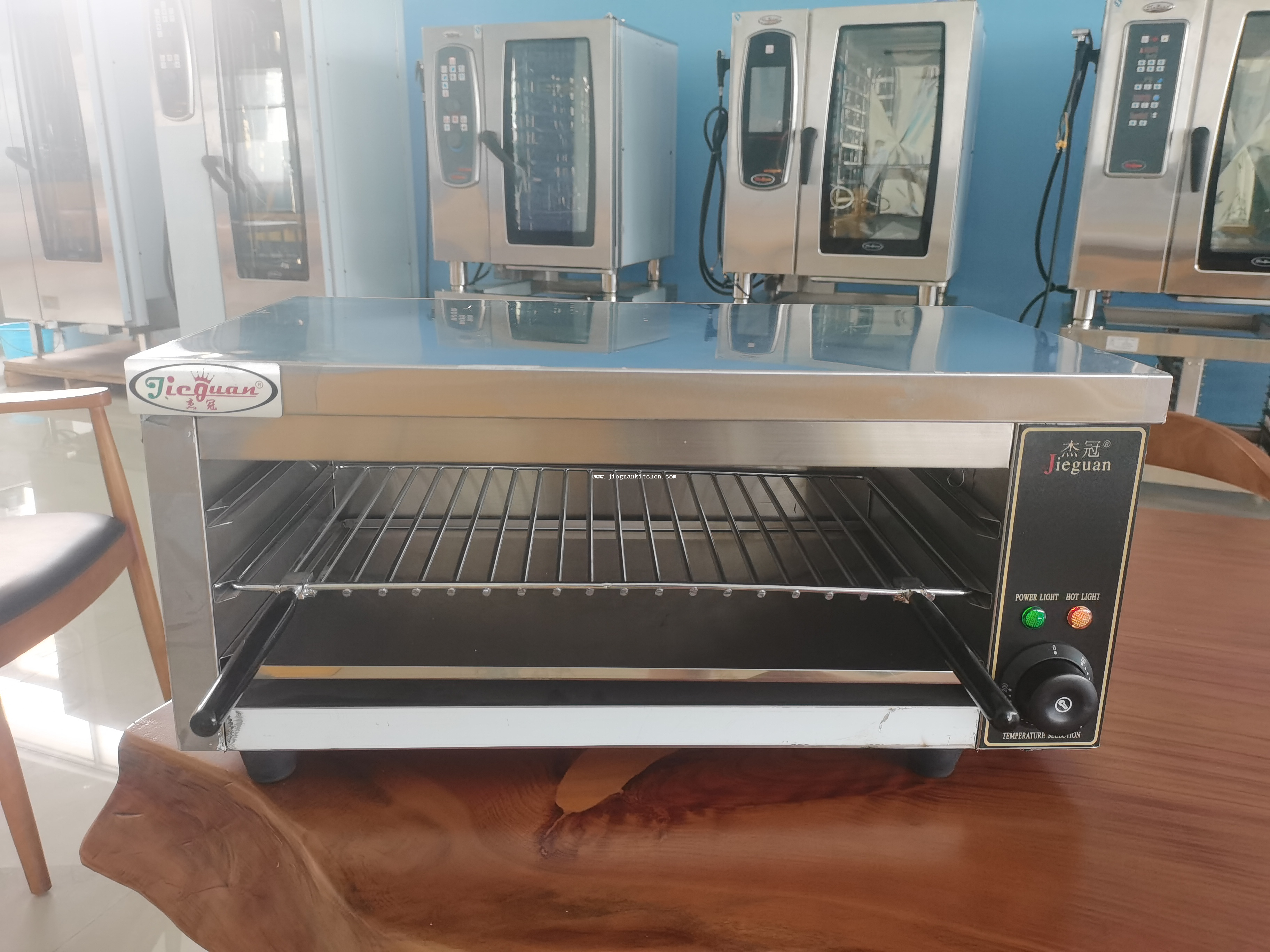 salamandre électrique en acier inoxydable pour barbecue