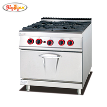 Cuisinière à gaz avec 4 brûleurs et four 