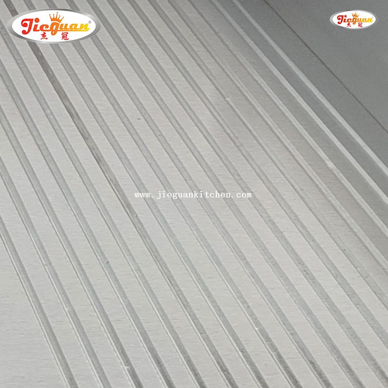 Plaque à gaz GPL de 730 mm avec 2/3 plat et 1/3 rainuré