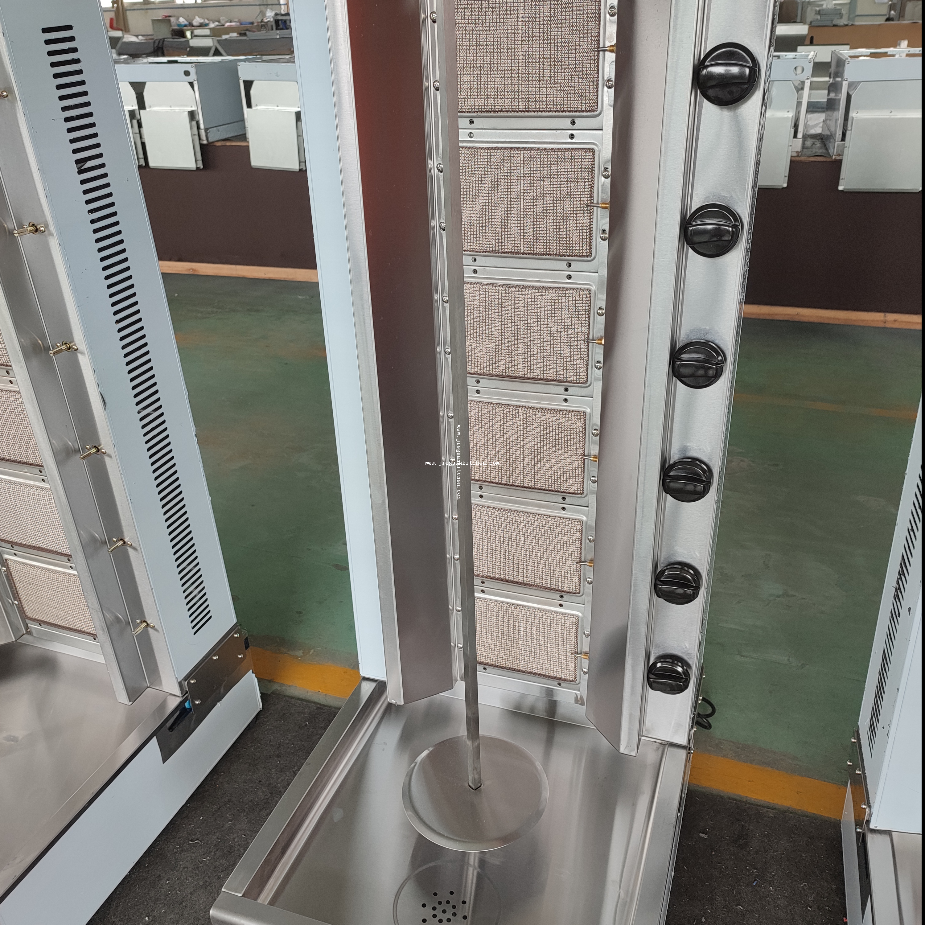 Machine à Shawarma et kebab entièrement automatique, appareil pour Barbecue à gaz à 2/3/4/5/6 brûleurs