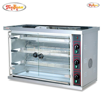 Rôtissoire de poulet à 3 broches pour 15 morceaux de poulet