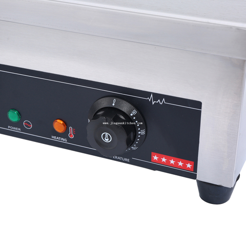 Plaque chauffante plate électrique commerciale de comptoir de 530 mm