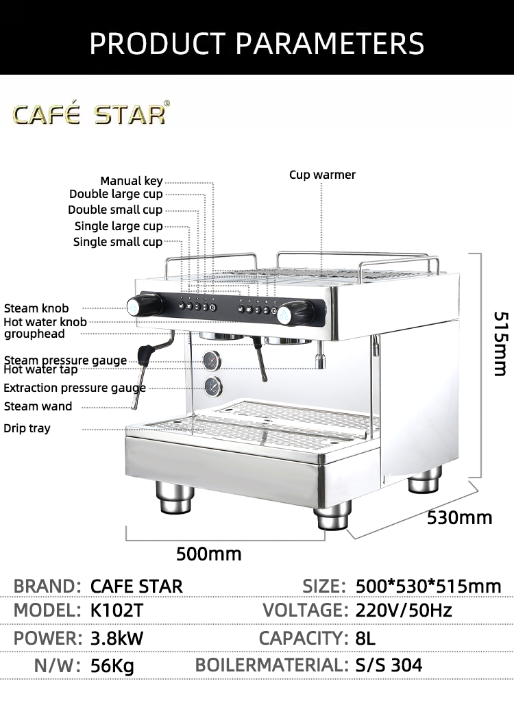 Cafetière Double Groupe 6L