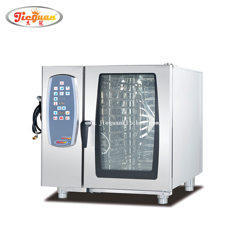 Four à vapeur électrique combiné de plateaux de l'équipement de cuisson commercial 4 