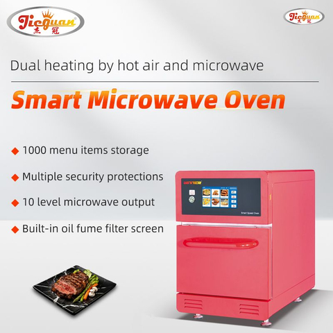 Fabricant fabriqué en Chine 20L Cuisine commerciale 100 menus prédéfinis Four rapide avec micro-ondes