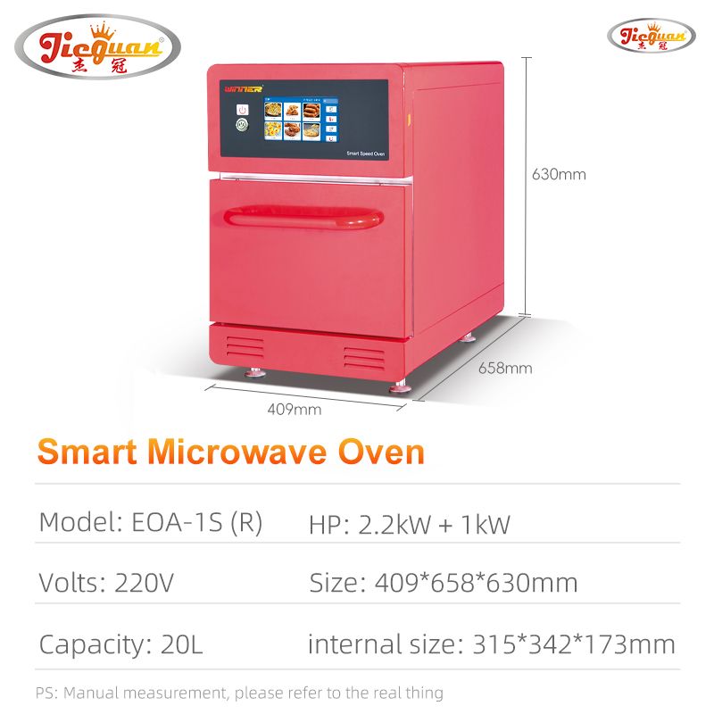 Fabricant fabriqué en Chine 20L Cuisine commerciale 100 menus prédéfinis Four rapide avec micro-ondes